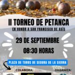 II Torneo de Petanca en Segura de la Sierra